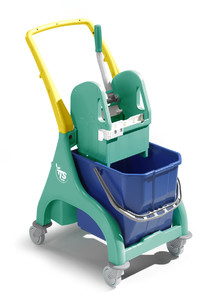 TTS Nick wózek do sprzątania 1 - wiaderkowy 15L / 25L z uchwytem - 15L, zielony