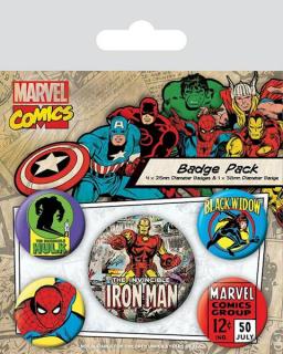 Przypinki Marvel Comics 5-Pak Iron Man