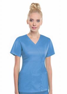 1841/CELV Bluza medyczna damska Luxe błękitna