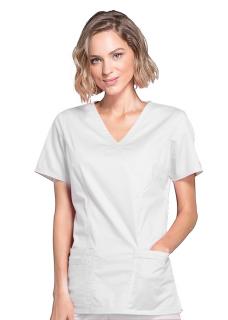 4728/WHTW Bluza medyczna damska biała