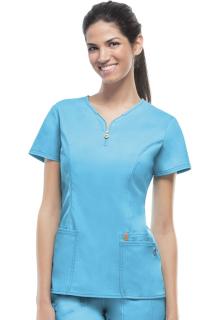 Bluza medyczna damska antybakteryjna 46600A/TQCH błękitny