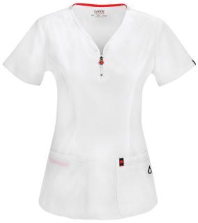 Bluza medyczna damska antybakteryjna 46600A/WHCH biały
