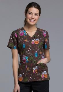Cherokee Bluza medyczna damska wzór HVHT