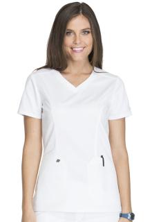 DK803/WHT Bluza medyczna damska Dickies V-neck biała