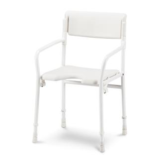 DuBaStar składane krzesło prysznicowe z oparciem