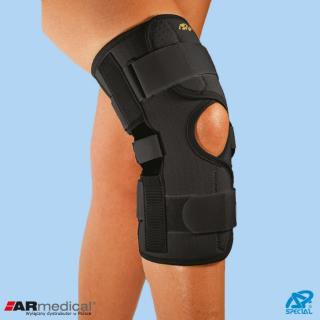 Neoprenowa orteza na kolano z regulacją kąta zgięcia-zapinana