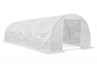 Fóliovník s kovovým rámem 3x8m bílý Garden Point