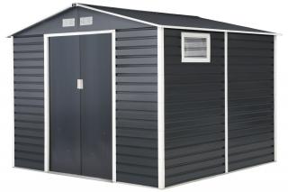 Kovový domeček na nářadí Malmo 2,8 x 2,6 m Store Boss antracit