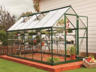 Polykarbonátový skleník Hybrid 1,85 x 3,7 m Palram - Canopia zelená
