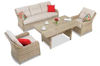 Sada Technorattan Toledo Apetito 5 béžový Garden Point