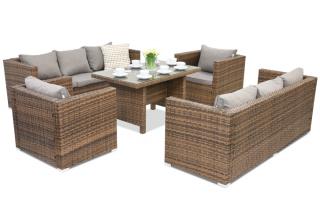 Technorattanový zahradní nábytek Roma Apetito 8 Garden Point hnědý