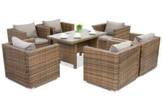 Zahradní nábytek ratanový Roma Premium 6 Garden Point hnědý