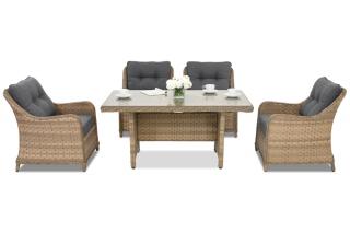 Zahradní nábytek v technorattanu Toledo Premium 4 Garden Point cappuccino