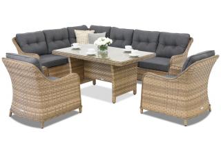 Zahradní rohový nábytek Toledo Comida 7 Garden Point cappuccino