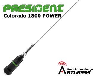 Antena CB President Colorado 1800 POWER  NEW montażowa + kabel 4m