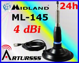 Midland ML-145 - antena CB magnesowa