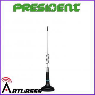 President Georgia - mocna antena CB magnesowa 31 cm