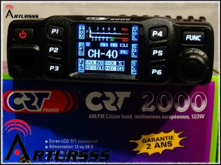 Radio CB CRT 2000  AM/FM  12/24V EXPORT HiPOWER FULL BAND