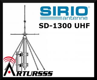 Sirio SD-1300 UHF antena bazowa szerokopasmowa do Skanera
