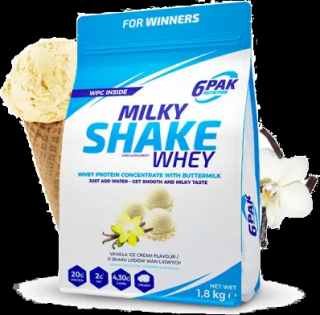 6PAK Milky Shake Whey 700g białko WPC o smaku lodów waniliowych