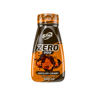 6PAK Nutrition Syrup ZERO (Syrop bez tłuszczu i cukrów) 500ml Czekoladowo-Karmelowy