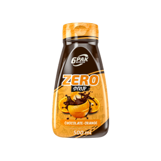 6PAK Nutrition Syrup ZERO (Syrop bez tłuszczu i cukrów) 500ml Czekoladowo-Pomarańczowy