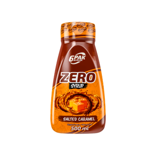 6PAK Nutrition Syrup ZERO (Syrop bez tłuszczu i cukrów) 500ml Słony Karmel