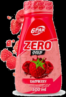 6PAK Syrop Zero 500 ml o smaku malinowym
