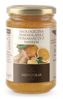 Agrisicilia marmolada z pomarańczy z imbirem bio 360 g