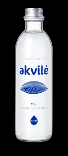 Akvile naturalna woda mineralna niegazowana 330 ml (szkło)