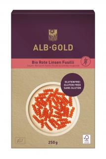 Alb gold makaron proteinowy (z soczewicy czerwonej) świderki bezglutenowy bio 250 g