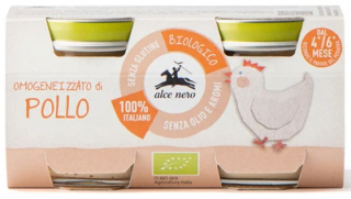 Alce nero mięso kurczaka bezglutenowe od 4 miesiąca bio (2 x 80 g) 160 g