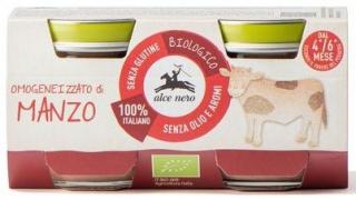 Alce nero mięso wołowe bezglutenowe od 4 miesiąca bio (2 x 80 g) 160 g