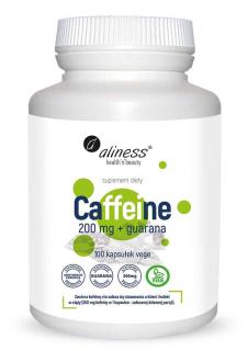 ALINESS Caffeine 200mg + Guarana 100 Kapsułek wegetariańskich