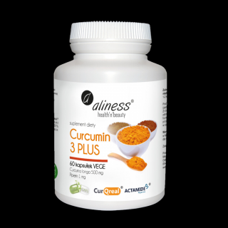 ALINESS Curcumin C3 Complex PLUS (Kurkumina + Piperyna) 60 kapsułek wegetariańskich