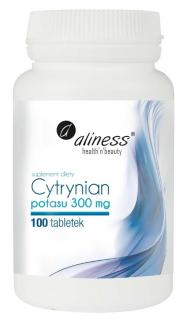 ALINESS Cytrynian Potasu 300 mg - 100 tabletek wegetariańskich