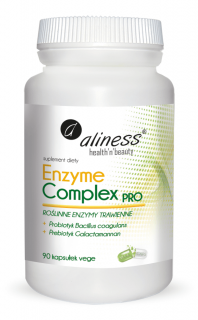 ALINESS Enzyme Complex PRO (Enzymy Trawienne z Probiotykiem i Prebiotykiem) 90 kapsułek wegetariańskich