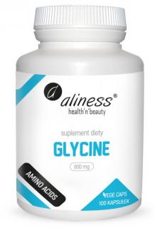 ALINESS Glycine 800mg (Glicyna) 100 Kapsułek wegańskich