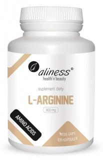ALINESS L-Arginine (L-Arginina) 800mg 100 Kapsułek wegetariańskich