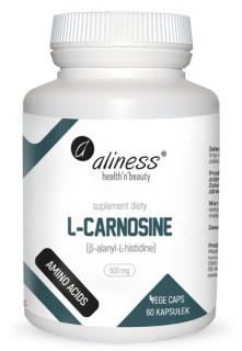 ALINESS L-Carnosine 500mg (L-karnozyna) 60 Kapsułek wegańskich