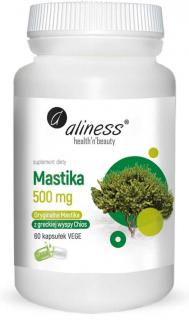 ALINESS Mastika, sproszkowana żywica Pistacia lentiscus 500mg 60 Kapsułek wegańskich