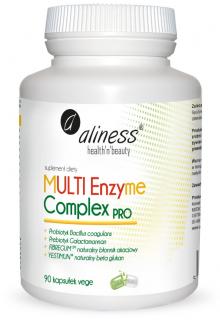 ALINESS Multi Enzyme Complex PRO (Enzymy Trawienne z Probiotykiem i Prebiotykiem) 90 kapsułek wegetariańskich