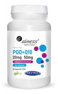 ALINESS PQQ + Q10 20mg+50mg (Antyoksydacja) 60 Kapsułek wegetariańskich Suplement diety