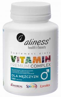 ALINESS Premium Vitamin Complex dla Mężczyzn 120 Tabletek wegetariańskich