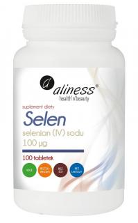 ALINESS Selen selenian (IV) sodu 100mcg 100 Tabletek wegetariańskich