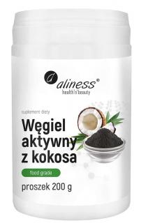 ALINESS Węgiel Aktywny z Kokosa (Wsparcie Trawienia) 200g