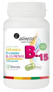 ALINESS Witamina B Complex B-15 Methyl 100 Kapsułek wegetariańskich