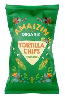 Amaizin chipsy tortilla kukurydziane solone bezglutenowe bio 150 g