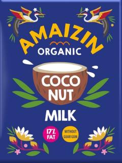 Amaizin coconut milk  napój kokosowy bez gumy guar (17 % tłuszczu) bio 200 ml (karton)