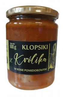 Amciu klopsiki z królika w sosie pomidorowym 500 g